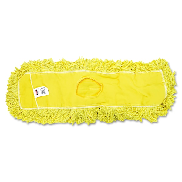 Rubbermaid Commercial Looped-End Dust Mop, Yellow, Blended Yarn, FGJ15300YL00 FGJ15300YL00 - main